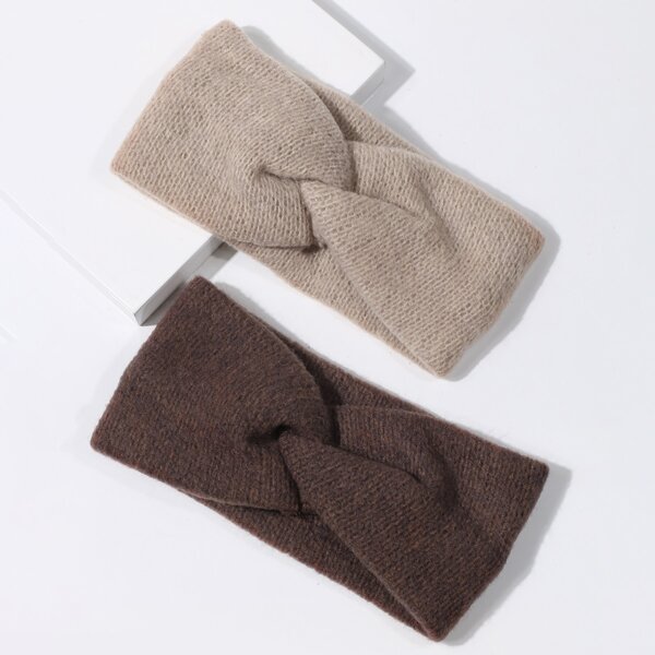 

2pcs Knot Design Headband, Multicolor