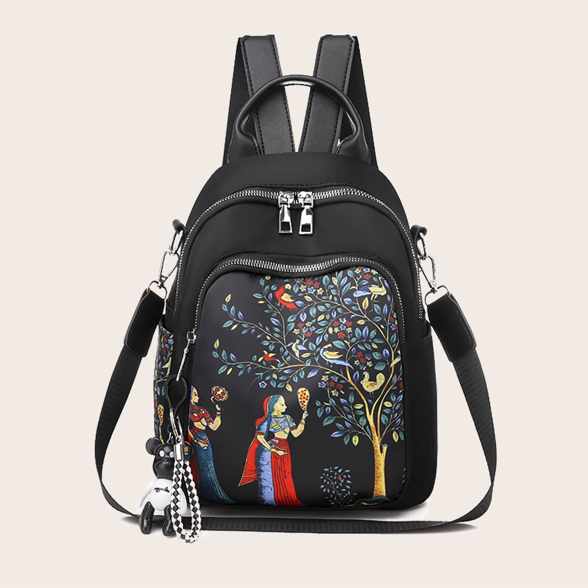 

Painting Graphic Backpack, Black
