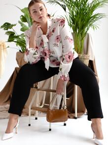 Calvaya Plus Slant Pocket Tailored Trousers - Black - View 7