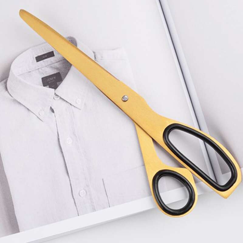 

1pc Office Metal Scissors, Gold