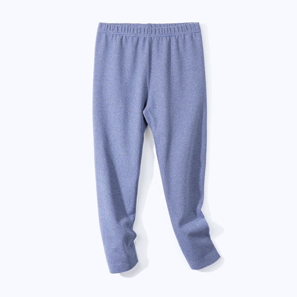 

Boys Striped Elastic Waist Pants, Dusty blue