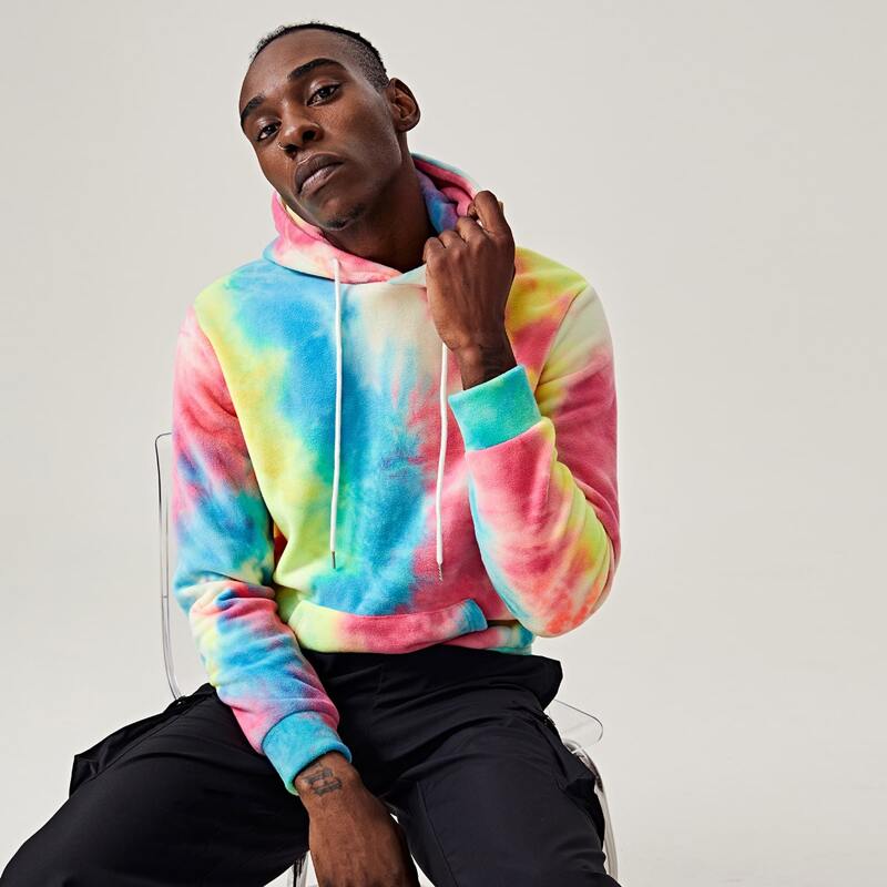 

Guys Tie Dye Hoodie, Multicolor