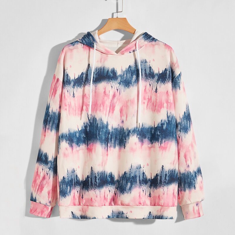 

Guys Tie Dye Drawstring Hoodie, Multicolor