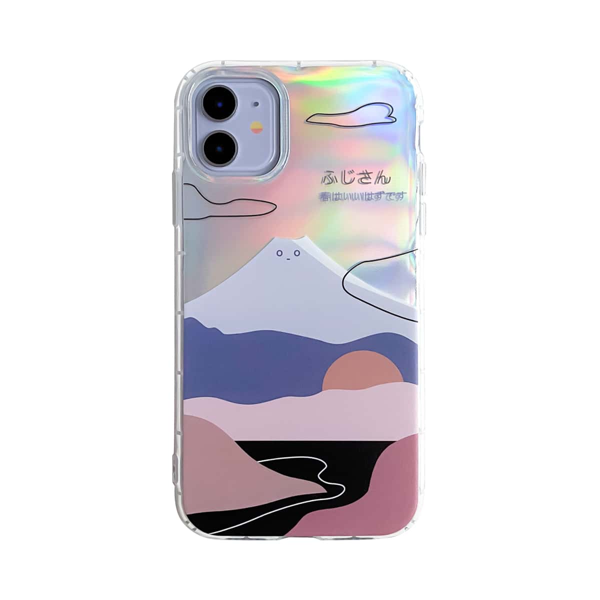 

Fuji Mountain Pattern iPhone Case, Multicolor