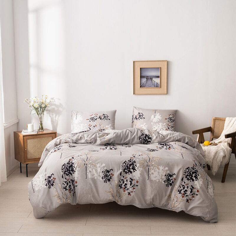 

Flower Print Duvet Cover Without Filler, Multicolor