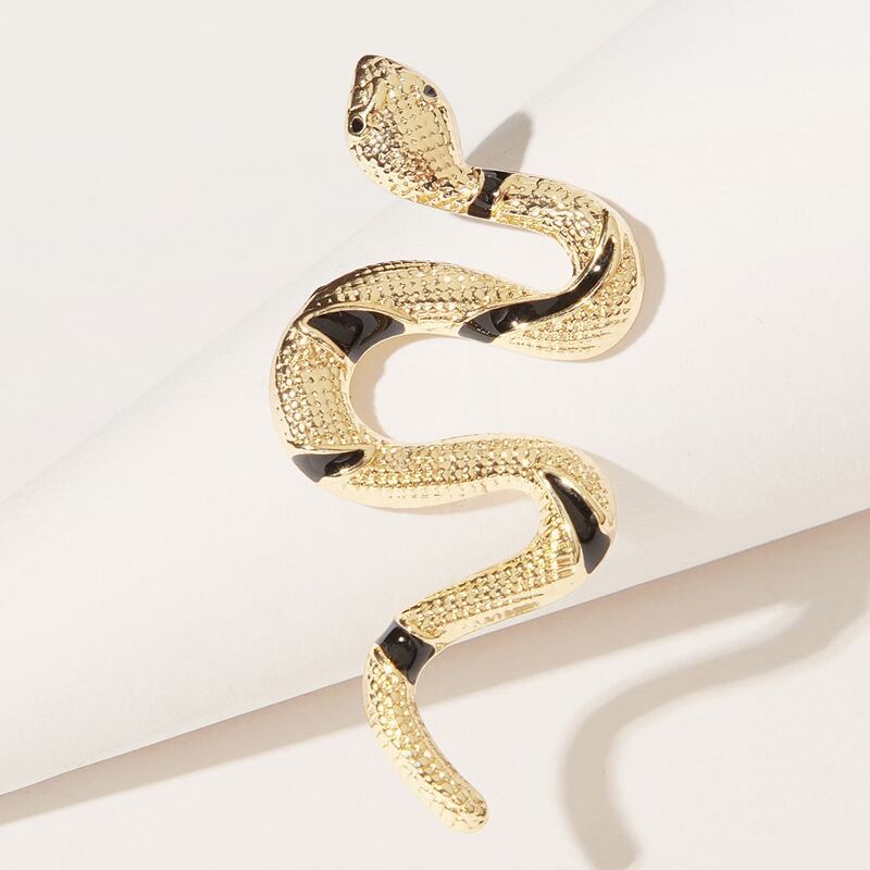 

1pc Snake Brooch, Gold