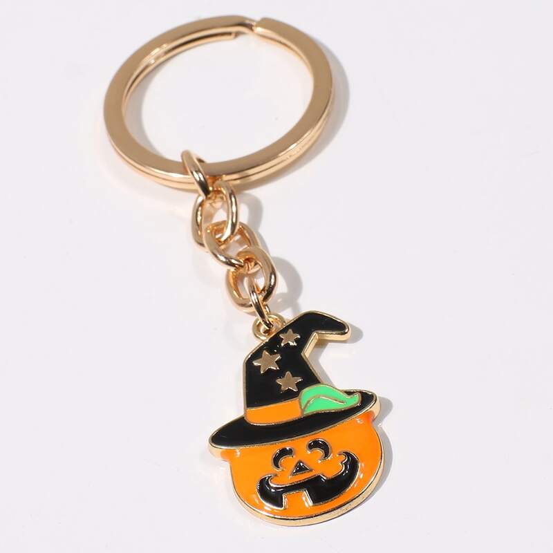 

1pc Halloween Pumpkin Keychain, Multicolor