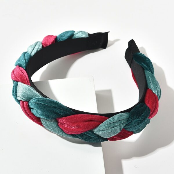 

Color Block Braided Hair Hoop, Multicolor