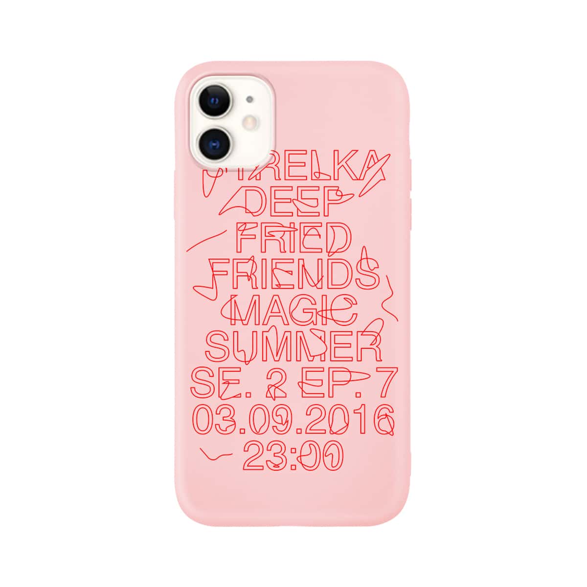

Letter Graphic iPhone Case, Pink