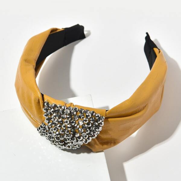 

Rhinestone Decor Hair Hoop, Yellow