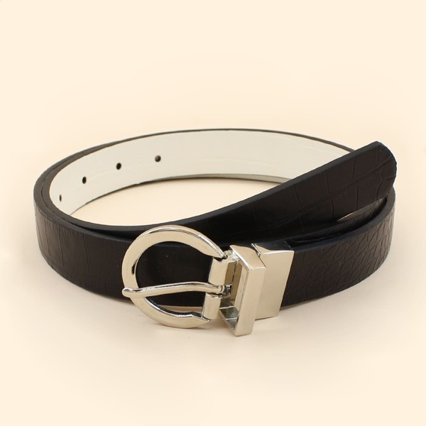 

Metal Buckle Belt, Multicolor