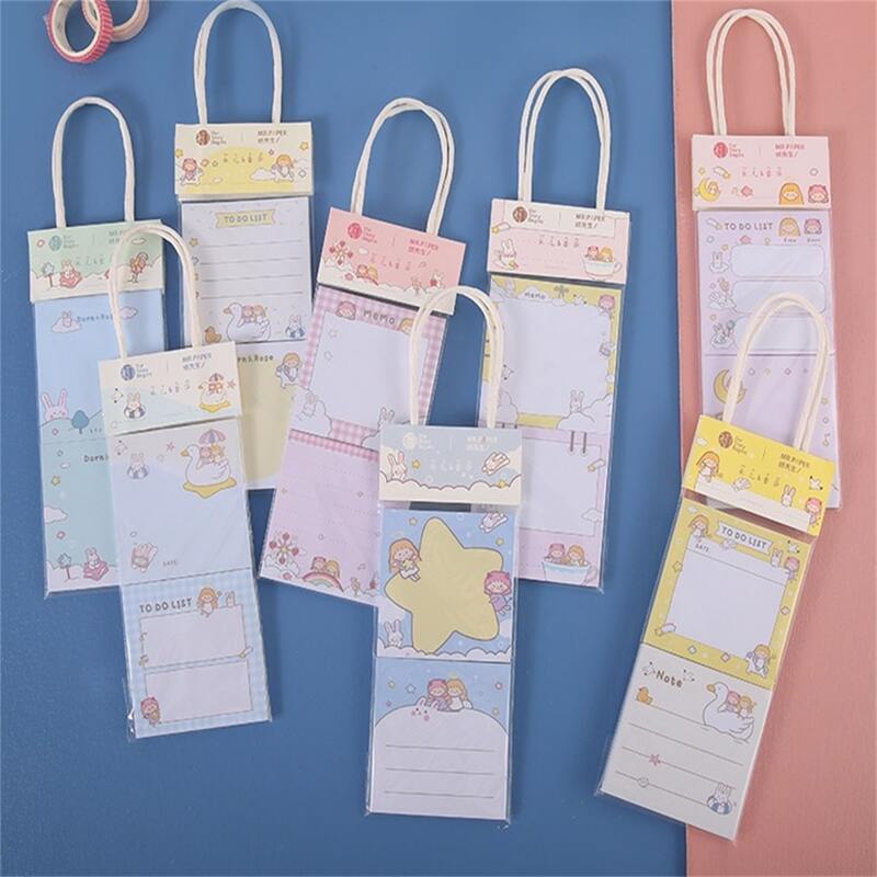 

1set Cartoon Graphic Random Sticky Note, Multicolor