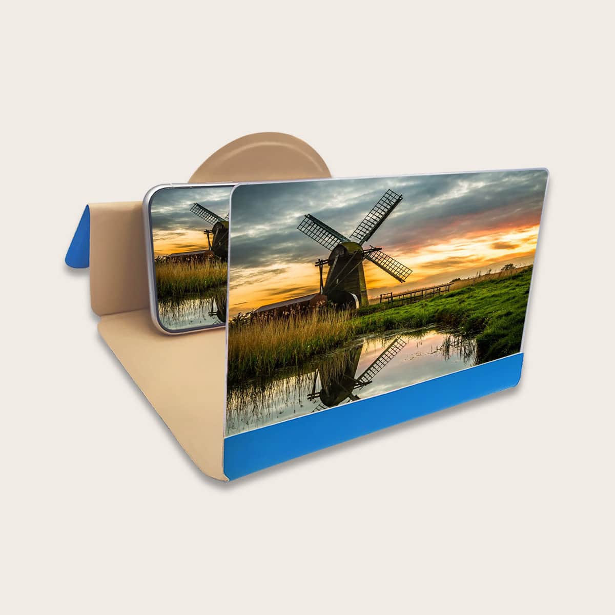 

Foldable Phone Screen Magnifier Holder, Blue