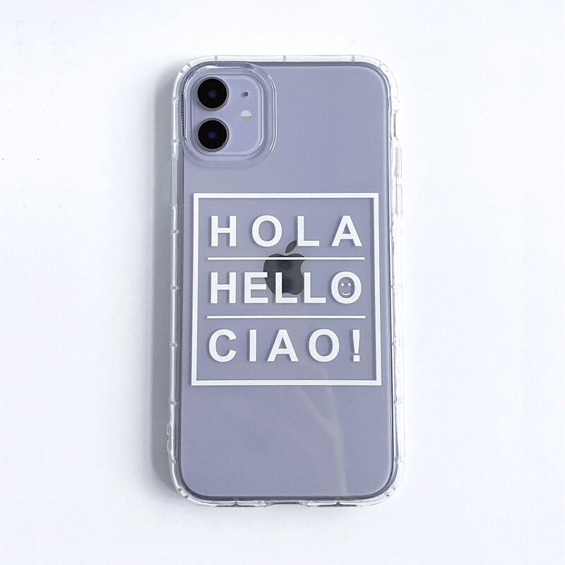 

Letter Graphic iPhone Case, Clear