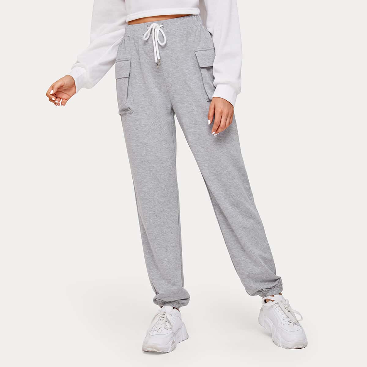 

Solid Pocket Sweatpants, Light grey