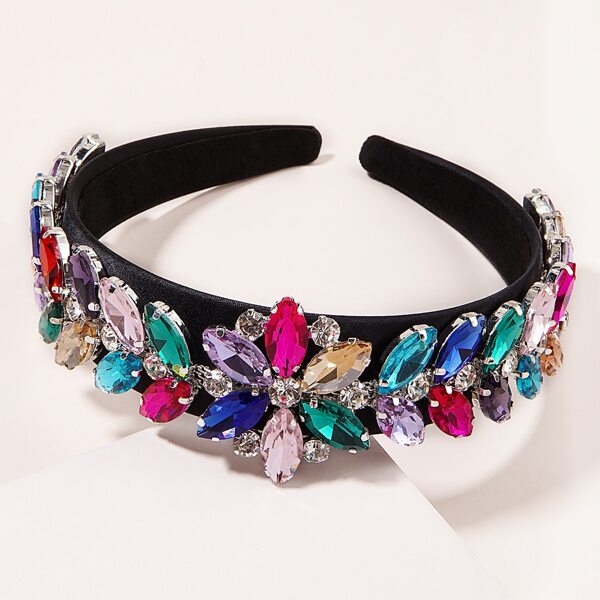 

Gemstone Decor Hair Hoop, Multicolor
