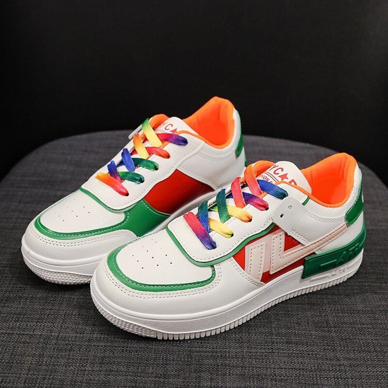 

Colorblock Lace-up Skate Shoes, Multicolor