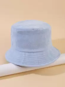 כובע דלי פשוט - כחול בייבי - ראה 1