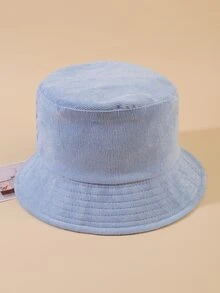 כובע דלי פשוט - כחול בייבי - ראה 2