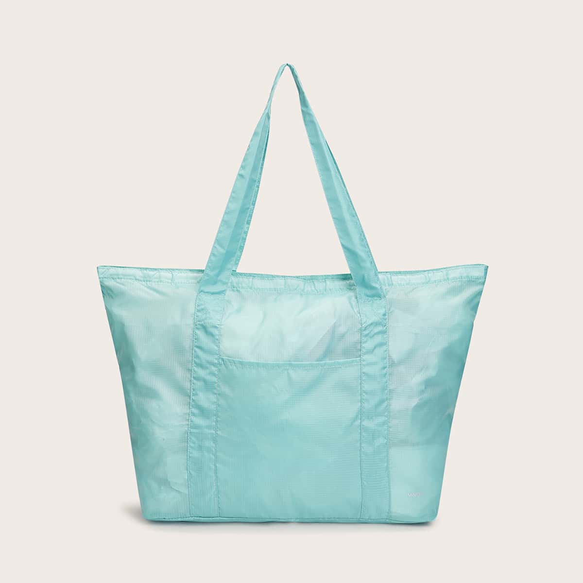 

1pc Solid Storage Bag, Mint blue