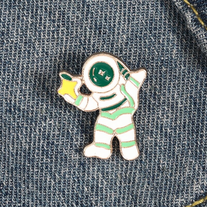 

Astronaut Design Brooch, Multicolor