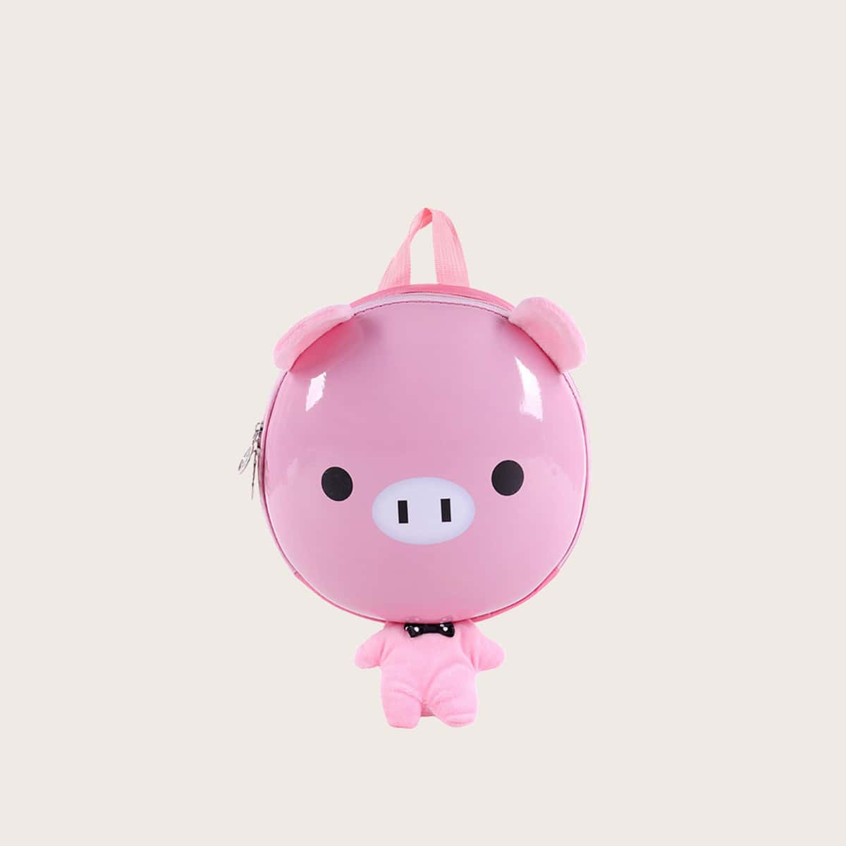 

Cartoon Pig Backpack, Baby pink
