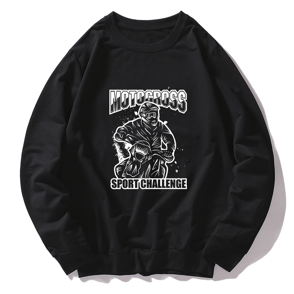 

Guys Letter Figure Graphic Sweatshirt, Black