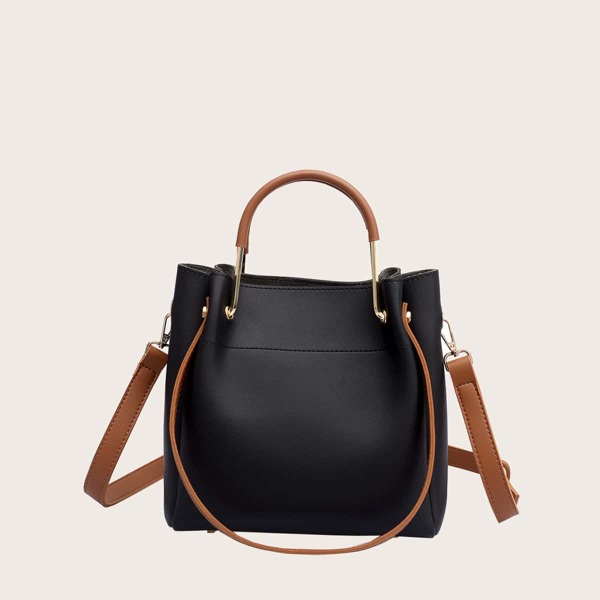 

Minimalist Satchel Bag, Black