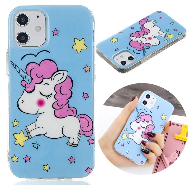 

Unicorn Print Luminous iPhone Case, Blue