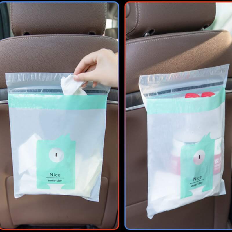 

15pcs Portable Car Self-adhesive Storage Bag, Multicolor