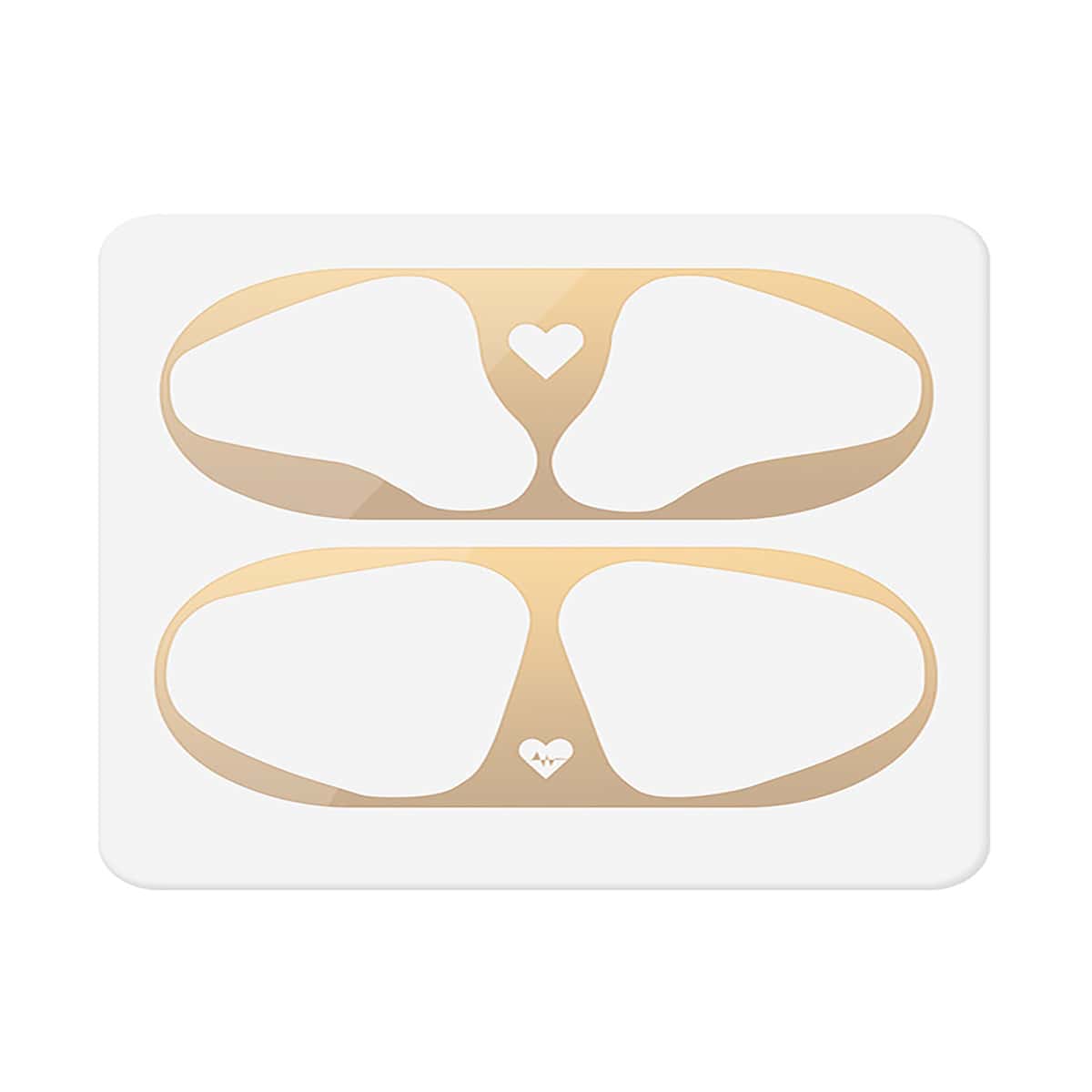 

1pc Heart AirPods Dustproof Sticker, Gold
