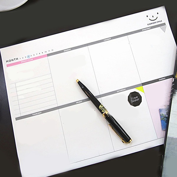 

1pack Schedule Random Memo Pad, Multicolor