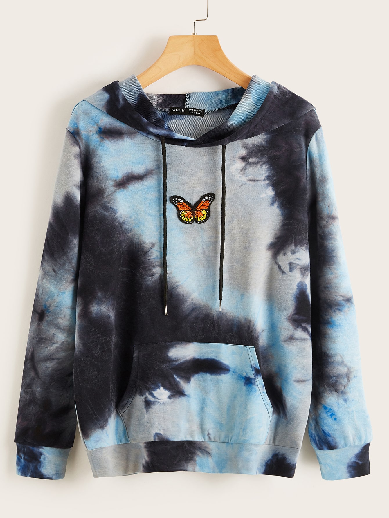 tie dye butterfly hoodie