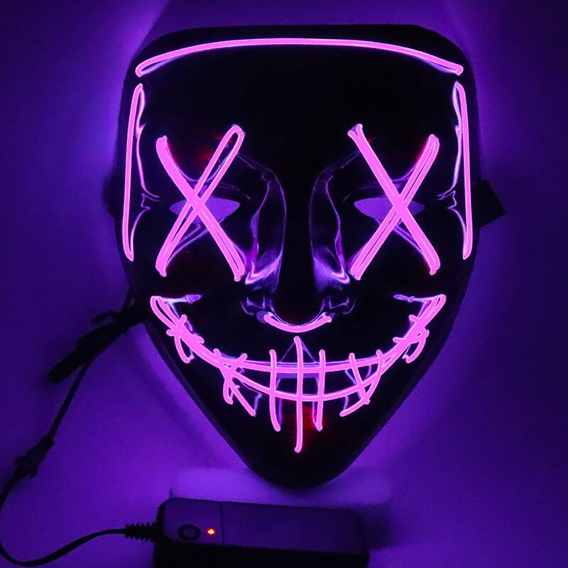 

Halloween Skeleton Luminous Mask, Pink