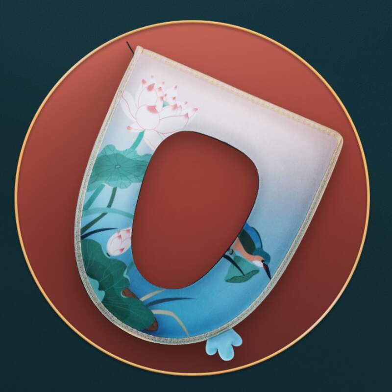 

Random 1pc Floral Toilet Seat Cover, Multicolor