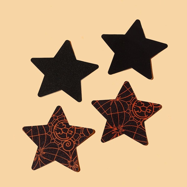 

2pairs Star Nipple Cover, Multicolor