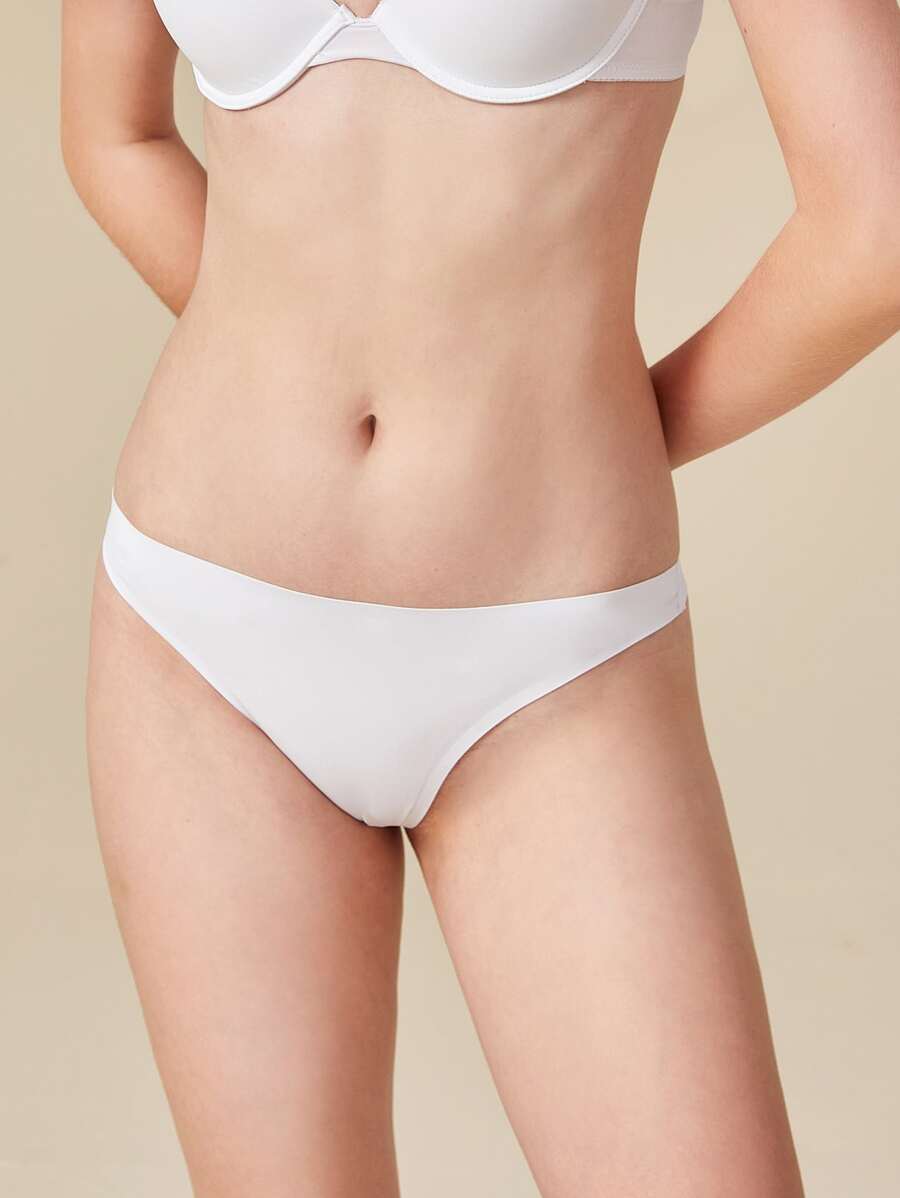 SHEIN 素色無縫內褲 - 白色 - 查看 1