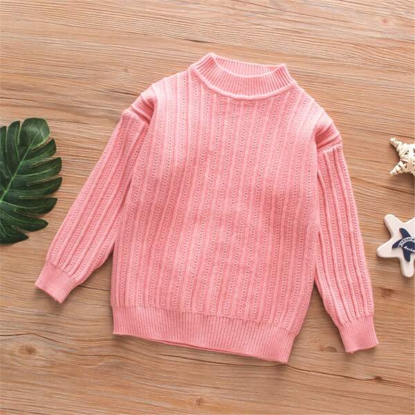 

Toddler Girls Cable Knit Solid Sweater, Pink
