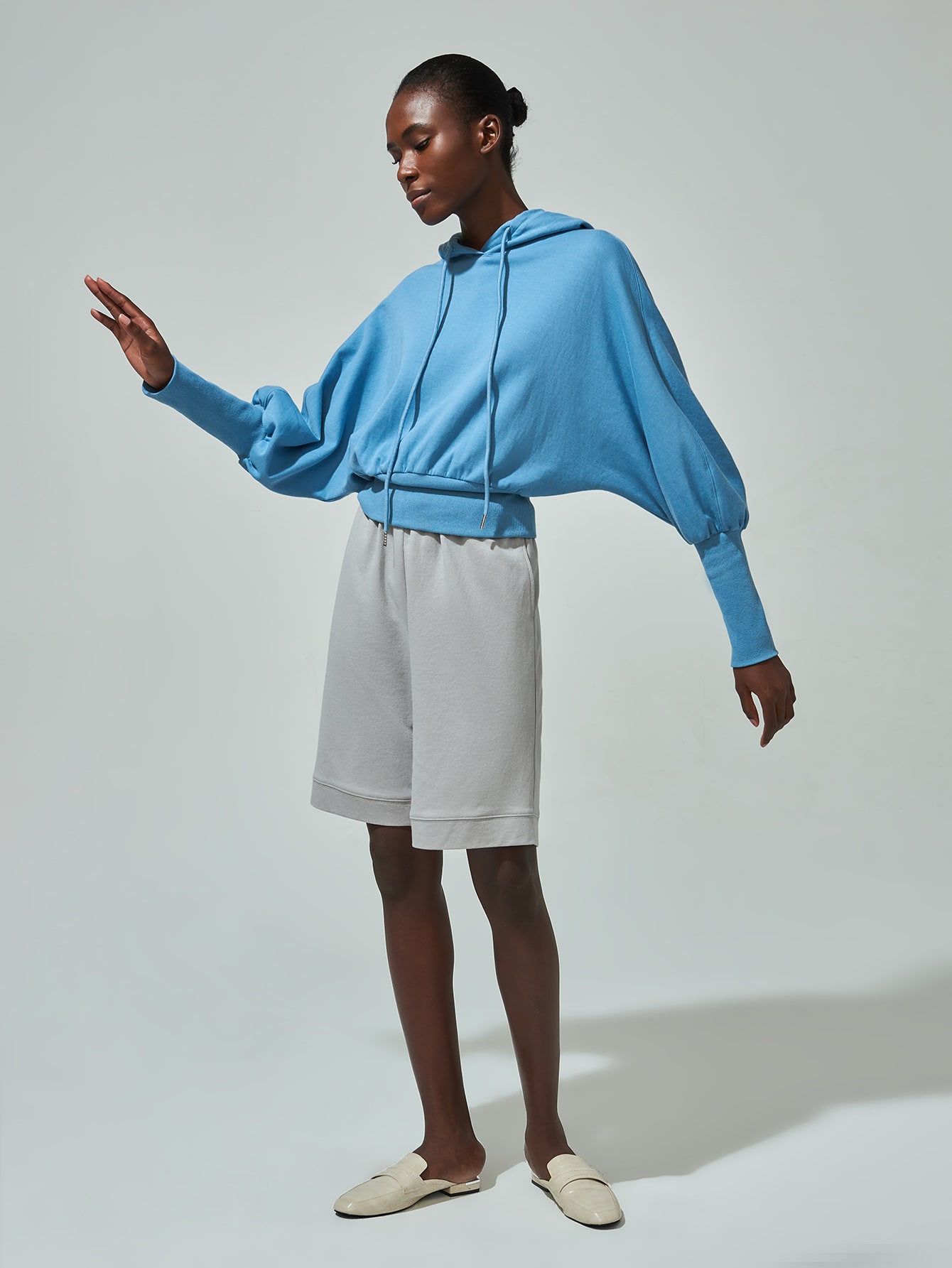 100% COTTON WIDE LEG SHORTS thumbnail