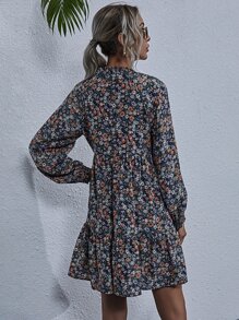 SHEIN LUNE 小碎花圖案娃娃洋裝 - 彩色 - 查看 2