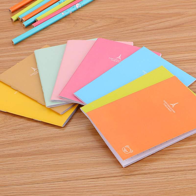 

1pack Tower Print Cover Random Notebook, Multicolor