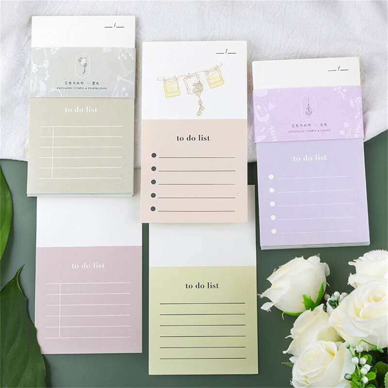 

1pack Schedule Random Memo Paper, Multicolor