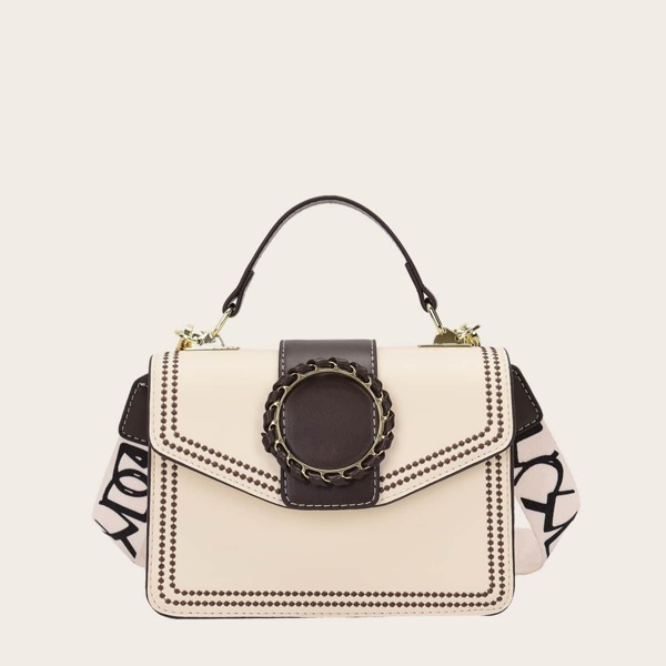 

Girls Stitch Detail Satchel Bag, Beige