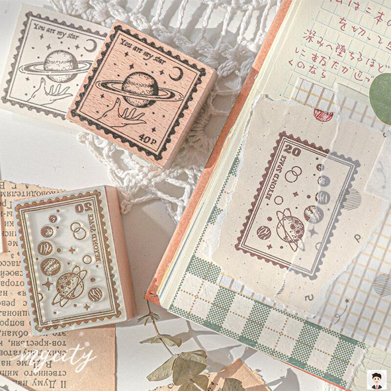

1pc Mixed Pattern Random Stamp, Multicolor