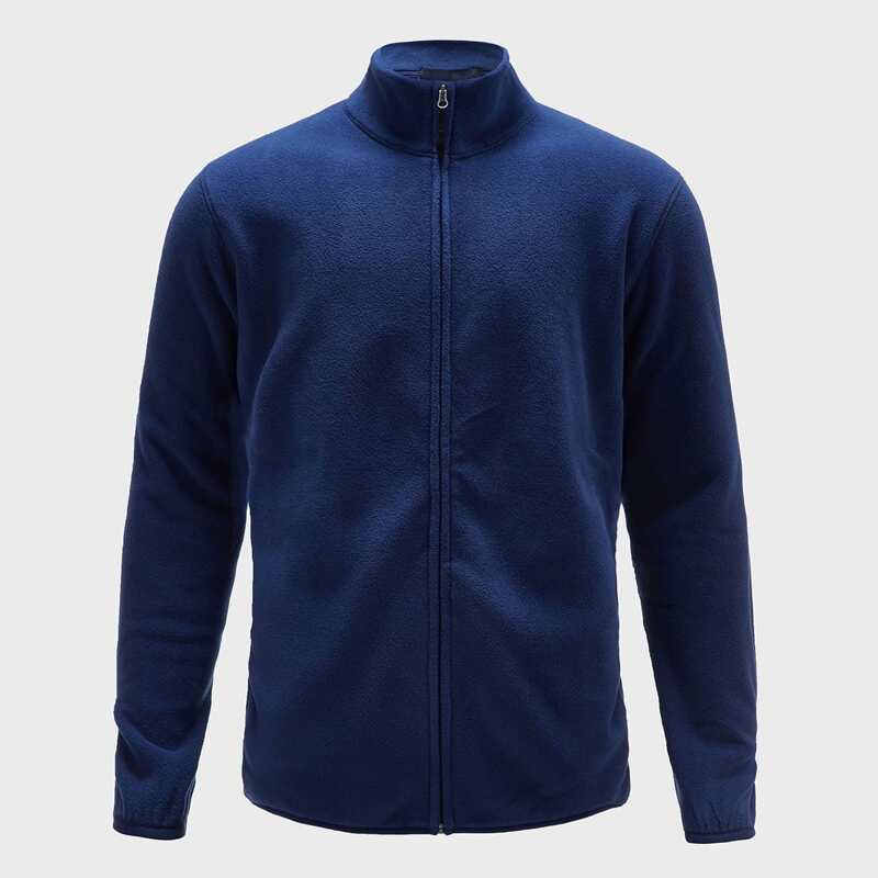

Guys Solid Zip Up Sports Jacket, Navy blue