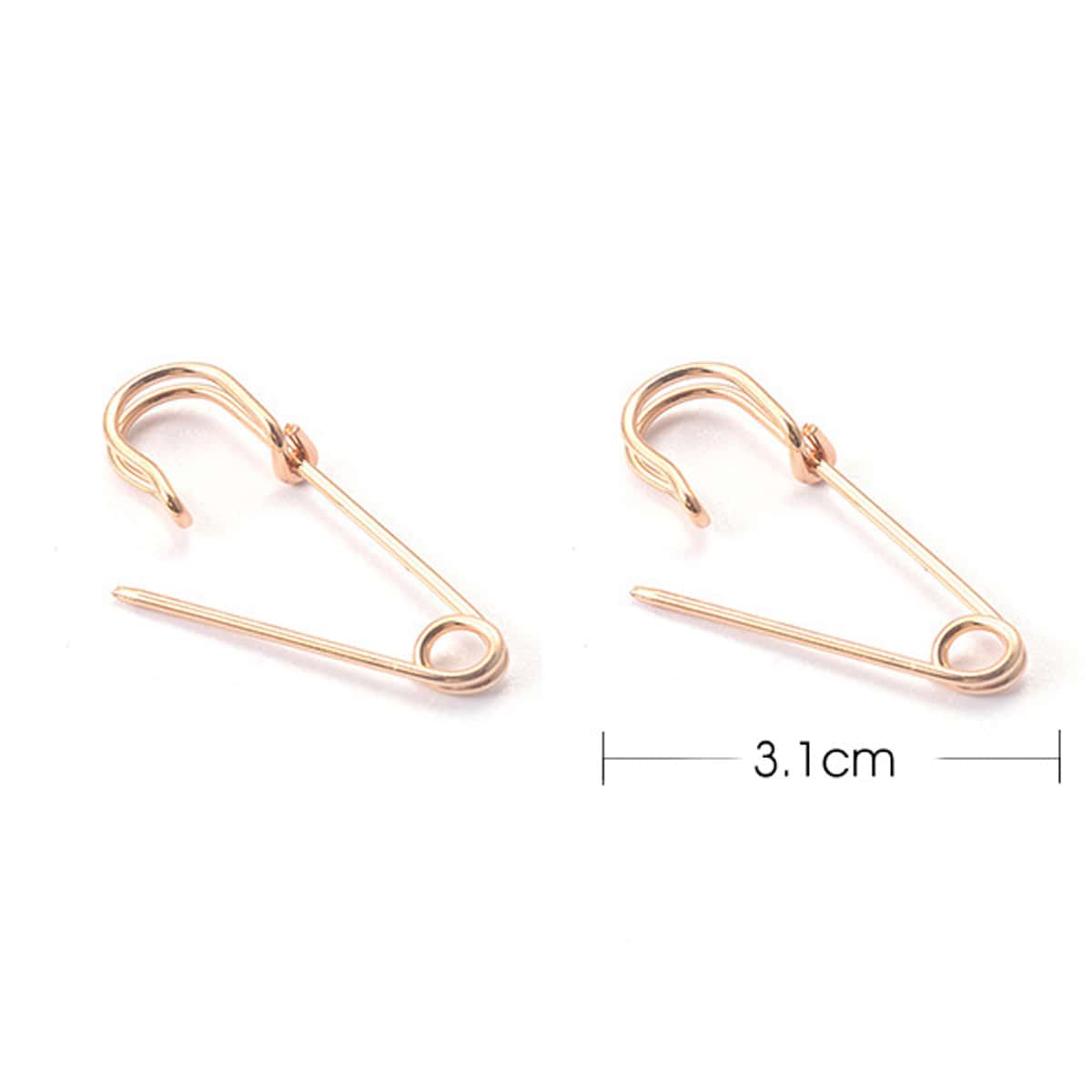 

Paper Clip Hoop Earrings, Gold