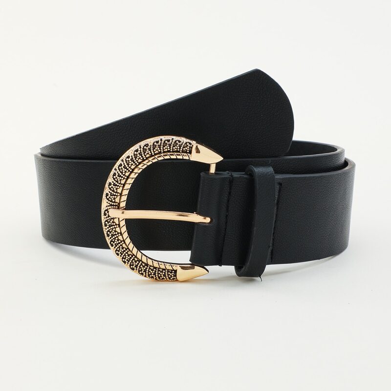

Metal Buckle Belt, Black