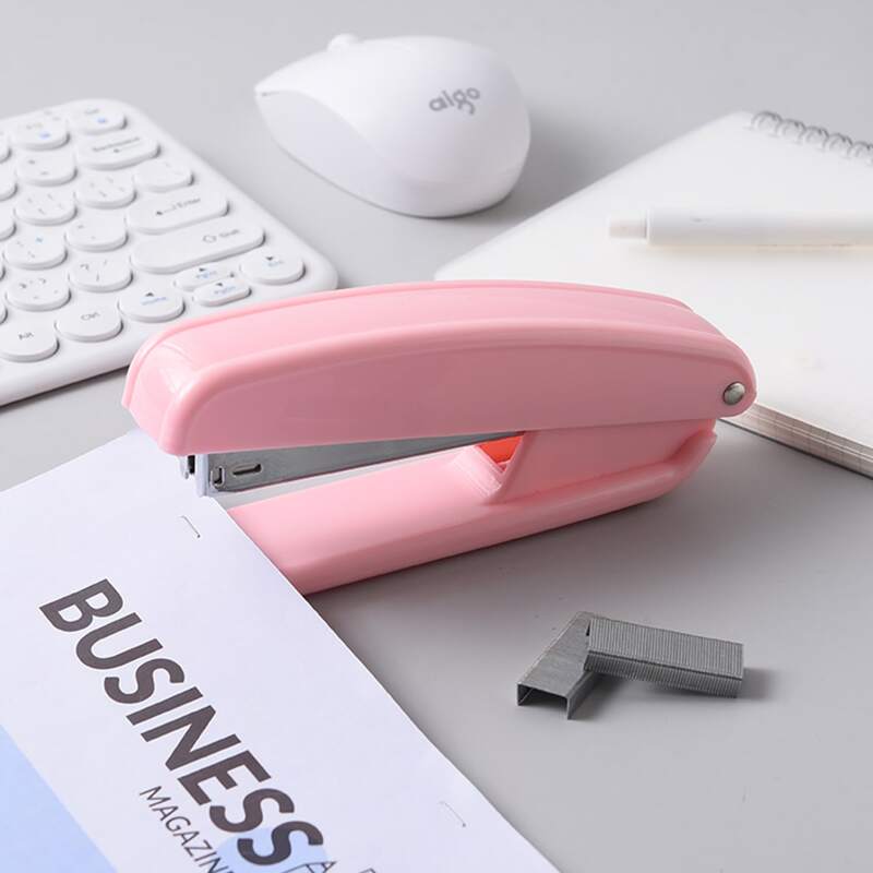 

1pc Plastic Stapler, Pink
