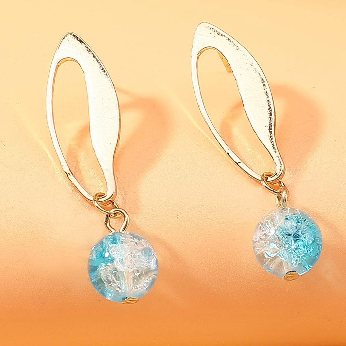 

Crystal Planet Drop Earrings, Gold