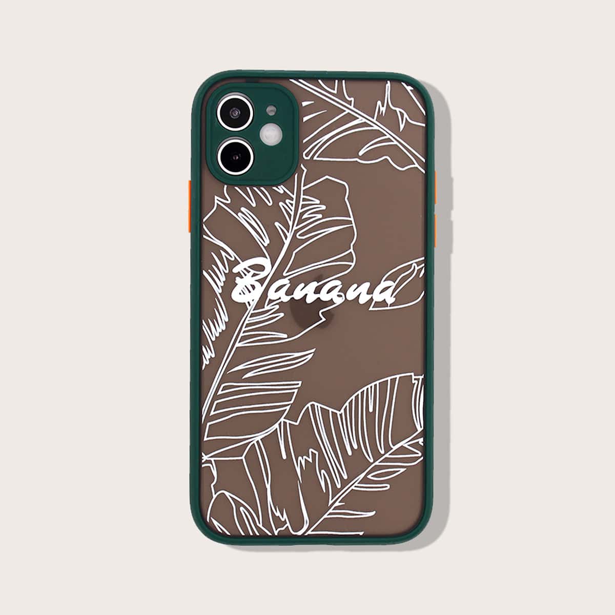 

Plants Pattern Contrast Frame iPhone Case, Multicolor